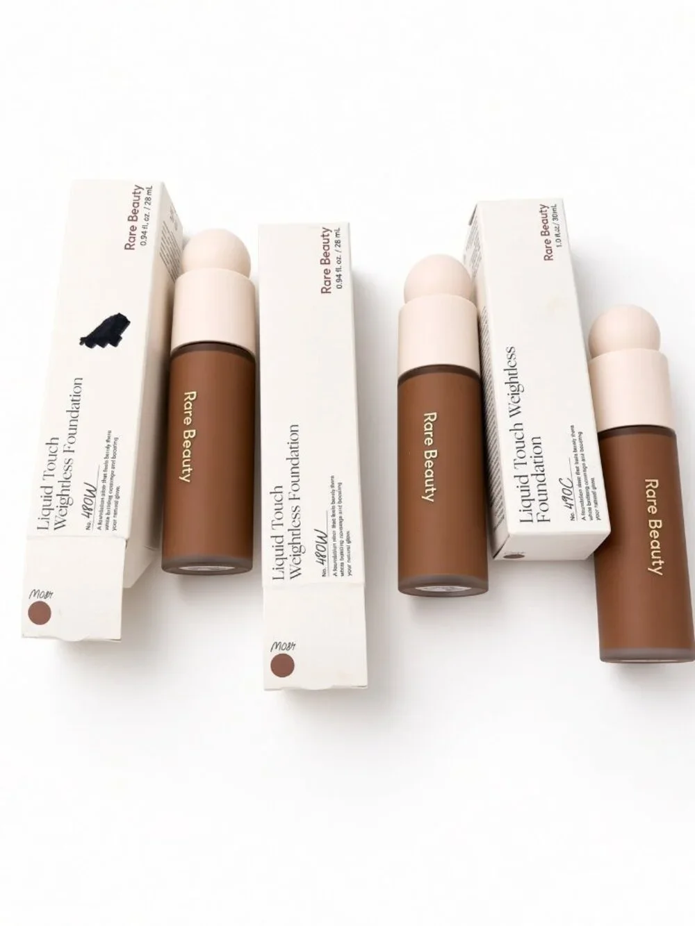 Rare Beauty 3-Pc Lot Foundation 480W 490C Deep Liquid Touch NWT
